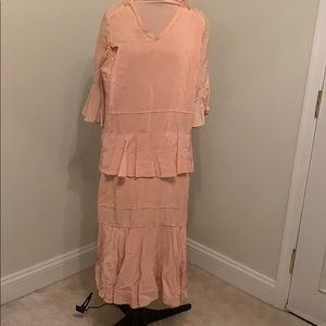 Vintage 1920s silk dropwaist dress